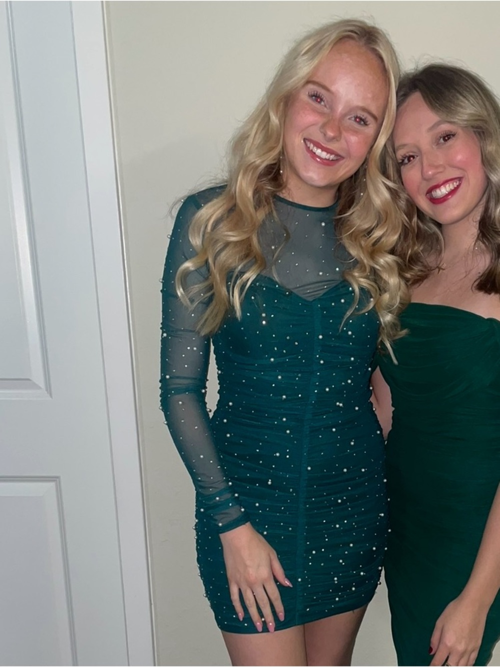 Emerald Green Bodycon Dress - Women